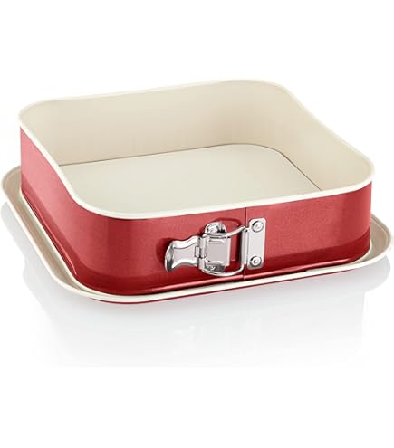 KARL HAUSMANN Quadratische Springform 26 Cm - Eckige Backform Mit Antihaftbeschichtung & Hebeboden