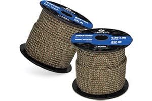 Abma Cord Paracord 425 lbs 3mm 100% Nylon 30M - Dark Green & Coyote Brown