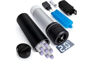 ‎YOUSHARES YOUSHARES Insulin Kühlbox Elektrisch, 2-20℃ Insulin Kühltasche mit Temperaturanzeige, Medikamenten Kühlbox für Reisen mit Kühlakku & USB-Ladegerät, TSA Medikamenten Kühltasche für 1–7 EpiPens, Schwarz