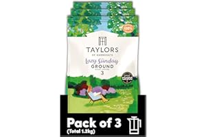Taylors of Harrogate Lazy Sunday Ground Coffee, 400 g (Pack of 3)
