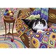 Cobble Hill 1000 Piece Puzzle - Comfy Cat - Sample Poster Included