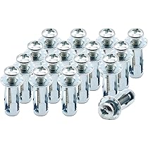 Hordion 20 Pcs M4 x 20 Jack Nuts Petal Nuts, Fixing Nut Car Metal