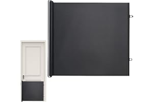 HIEMIBLE Barriere De Securite Enfant sans Percage, Barriere De Securite Retractable sans Perçage pour Chien Chat, Filet De Protection Extensible Opération À Une Main pour Escaliers/Portes/Couloirs