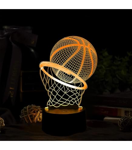 Lampada da basket 3D a LED, illusione notturna, 7 colori | FindTheDeal