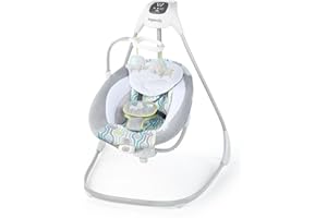 Ingenuity 11312-3 Dreamcomfort Babysitter med Studseffekt, Grå, Från 0, 2 År