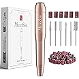 MELODYSUSIE Sheen Electric Nail Files 20000RPM for Beginners, Professional Compact Nail Drill Machine Set for Acrylics Nails, Efile with Nail Clippers Manicure and Pedicure Set, with UK Plug, Gold
