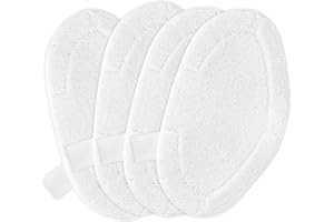 MIUOLOOM 4 Pièces Lingette Serpillere Remplacement Compatible avec Polti Vaporetto Accessoire, Vadrouilles de Rechange Lavables Compatible avec Brosse Vaporforce PAEU0332, SV440