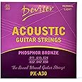 DEVISER ACOUSTIC GUITAR STRINGS 11-50 GAUGE 1 SET OF 6 STRINGS 3 FREE GUITAR PICKS