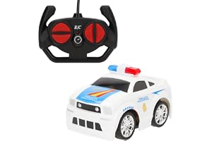 ColorBaby 41303 Speed & Go radiostyrd bil nationell polis, radiokontroll barn, kontroll 27 MHz, skala 1/24, 10–12 km/h, minia