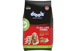 Drools Dry Dog Food All Lifestages 100% Vegetable,3Kg Pack for All Life Stages
