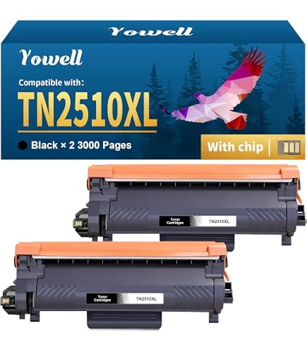 Toner Compatibile TN-2510 XL 4 Pezzi Per Brother MFC-L2800DW, MFC-L2835DW, HL-L2400D, DCP-L2600D E Altri