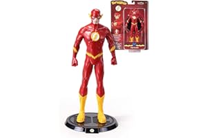 BendyFigs The Noble Collection DC The Flash - Officially Licensed 7.5in (19cm) DC Bendable Toy Collectable Figures With Stand - For Kids & Adults - Gifts For The Flash Fans