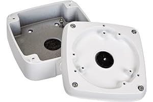 Lupus Electronics 13350 Montagebox Type-B, passend für Modell LE204, LE224 und LE338, ermöglicht das Unterbringen Aller Kabel und Anschlüsse in Einer wetterfesten Alu-Box, Weiß