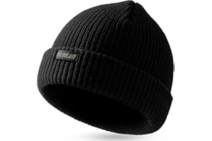 Augcomre Czapki męskie/damskie zimowe ciepłe czapki czarne czapki outdoorowe dziergane miękkie sportowe czapki narciarskie casualowa dzianina kapelusz polar