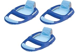 Kelsyus Floating Pool Lounger Inflatable Chair w/ Cup Holder, Blue
