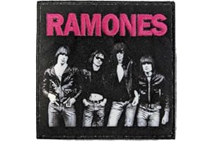 Rock Off officially licensed products Ramones Band - Parche tejido fotográfico, tamaño de accesorio, Negro, Accessory Size