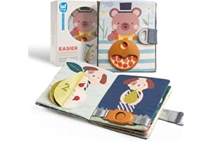 Taf Toys Fantasy Busy Book. Baby Activity Book, Soft Cloth Touch & Feel Book for Toddlers. Montessori Busy Board. Early Learning Developmental Toy, Sensory Play. Suitable for Boys & Girls 18 months +