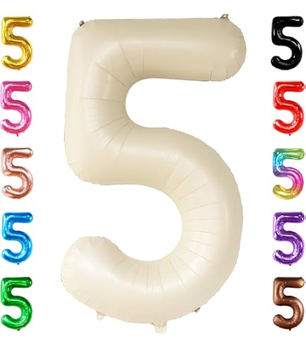 Unique Party Ballon Géant Numéro 7 – 86 Cm Or Rose, Décoration Anniversaire