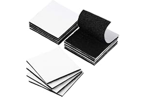 ‎BRAVESHINE BRAVESHINE 12 Stück Industrie Klettband Selbstklebend extra stark,kleben statt bohren Starke Klettverschluss, Doppelseitig Klebend Harmlos für Wände, Tür, Metalle (Platz 60mm)