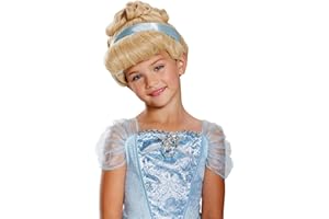 DISGUISE Disney Parrucca Cenerentola Bambina, Accessorio Ufficiale Disney Bambine Taglia Unica