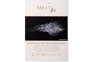 SM-LT Bloc Beaux-Arts - Yupo noir - A5-10 feuilles - 155 gsm