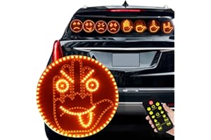 ZOSPPEI Luca d'espressione e dito, luci gesto espressione LED per auto 2 in 1