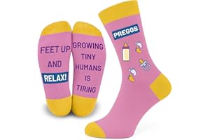 SC Products Preggs Pregnancy Gift Socks | Size 4-7 Cotton Maternity Mummy to Be Socks | Pregnant Christmas Mum To Be Gifts | Baby Shower Funny Pregnancy Gifts For Mum Expecting