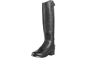 ARIAT Childrens Bromont H20 Water Hydration Tall Riding Boots Black - Easy Stretch Waterproof Sprayproof - Unisex -