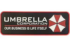 LEGEEON Umbrella Corporation Resident Evil Cosplay PVC Rubber 3D Fastener Patch