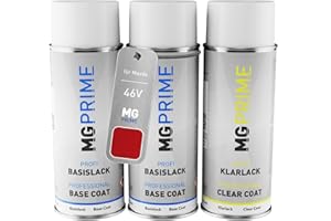 MG PRIME Vernice per auto Kit di bombolette a spruzzo per Mazda 46V Soul Red Crystal Metallic/Magmarot Metallic Vernice di fondo vernice di base vernice trasparente 400ml