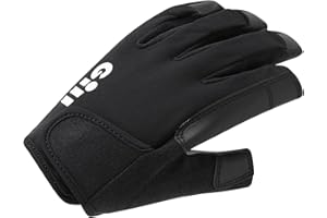 Gill Championship Sailing Gloves - Long Finger with exposed index and thumb - Dura-Grip Fabric, 50+ UV Sun Protection & Water Repellent