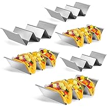 Supporto Per Tacos In Silicone Alimentare, Antiscivolo E Riusabile, Con Divisori - Set Da 2 Pezzi Per Feste E Cene