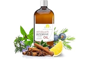 B.O.T COSMETIC & WELLNESS Anti-Cellulite Öl Pro 250ml | Maximale Wirksamkeit mit ätherischen Ölen | Entfernung von Toxinen | Vorbeugung von Dehnungsstreifen | 100% Natürlich | Dringt 6 Mal Tiefer ein als eine Creme