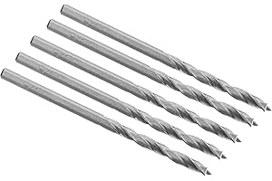 ENT EUROPEAN NORM TOOLS ENT 50035 HSS-G Holzspiralbohrer Ø 3,5 mm in der 5er Packung geschliffener HSS Holzbohrer mit Zentrierspitze und Vorschneider