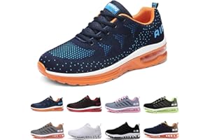 HUYSFIKA Men Women Running Shoes Air Cushion Trainers Breathable Lightweight Ladies Trainers 3.5-10 UK