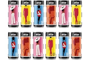 The Artisan Drinks Company Full Range Mixed Case - 200mlx12 Cans - Tonic Water for Gin & Ginger Beer - Natural Ingredients - Tonic Water Cans, Ginger Beer & Soda Water for Gin Rum & Tequila Mixer