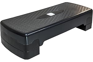 ZANGCO Fitness Stepper | Exercise Step for Home & Gym, Suited for Cardio, Yoga, Aerobics, Weights, Workout for Indoor/Outdoor | Adjustable 2 Step Level Heights (10,15 CM) | Exercise Accessory