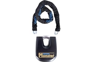 Oxford Motorcycle Motorbike Monster 12mm Square Security Chain 1.2m & Padlock