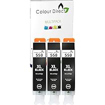 550 551 Xl Cartouches D'Encre Compatibles Avec Canon Pgi-550