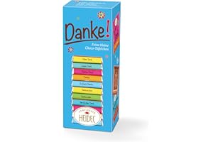 CONFISERIE HEIDEL Heidel Danke Milk Chocolate Plates 80 g, Pack of 16 Mini Boards of 5 g, Various Thank You Messages, Exquisite Gift Idea
