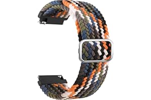 AK Bransoletka do Garmin Venu/Venu Sq 2/Venu 2 Plus, 20 mm Quick Release, regulowana, nylonowa bransoletka do Garmin Venu/Vivoactive 3/Forerunner 645/245 Music, bransoletka dla kobiet i mężczyzn