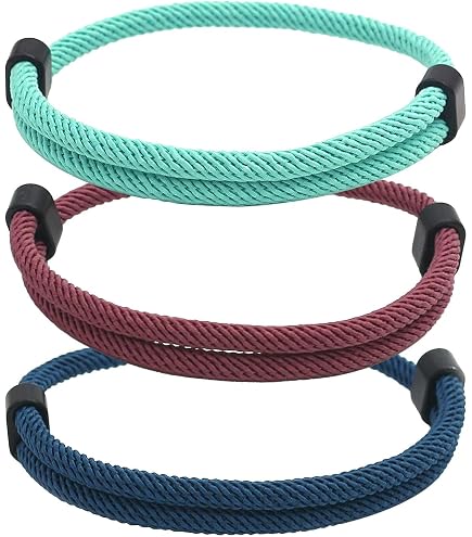 Bracelet Acier Homme Noir Gris Et Rosé Ref. 57292