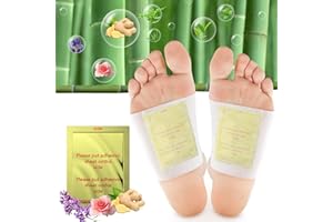 ‎MAGUJA Fußpflaster | maguja 100 PCS Detox Fußpflaster, Natürlicher Bambusessig und Ingwer, Tiefenreinigung, langfristige Fußpflege, besserer Schlaf, für Reisen und Zuhause.(Gold)