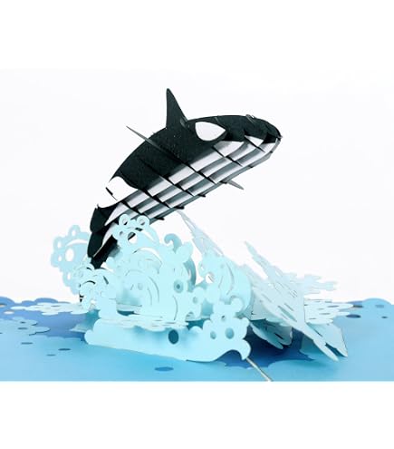 Biglietto Auguri Pop-Up 3D Balena Per Bambini – Creativo E Fai Da Te