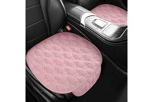 MIGIFTDY Poduszka do siedzenia samochodu, nakładka na przednie siedzenie samochodowe, komfortowa poduszka na fotel biurowy, kolor różowy