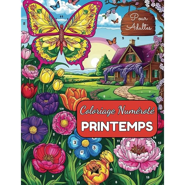 Livre De Coloriage Par Numéros – 25 Motifs Exclusifs – Relaxation Et Créativité Pour Adultes – 28 X 21,6 Cm – Cadeau Anti-Stress