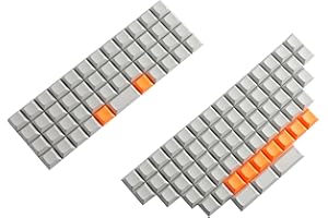 YMDK XDA DSA Blanko-Tastenkappen, bunt, geeignet für Ortholinear-Layout, MX-Tastatur, XD75, ID75, Split, 36, Corne Split, 46 Planck, Preonic Niu40 (DSA 109)
