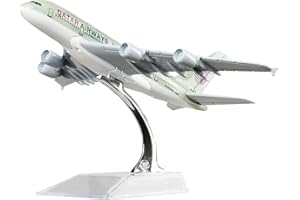 LEX ES Diecast Plane Model 1:400 scale Qatar Airbus A380 Airplane Model for Decoration or Gift