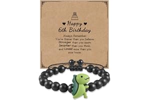 BOCHOI Boys Dinosaur Bracelets Son Gifts Personalised Gifts for Son Bracelet From Mum Dad Graduation Jewellery 5-8 Birthday Gifts for Boys First Day at School Back to School Gifts for Nephew Grandson