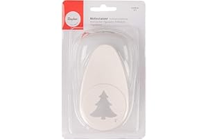 Rayher perforatrice fantaisie sapin de noël, 5,08cm ø (2''), blanc, 69008000